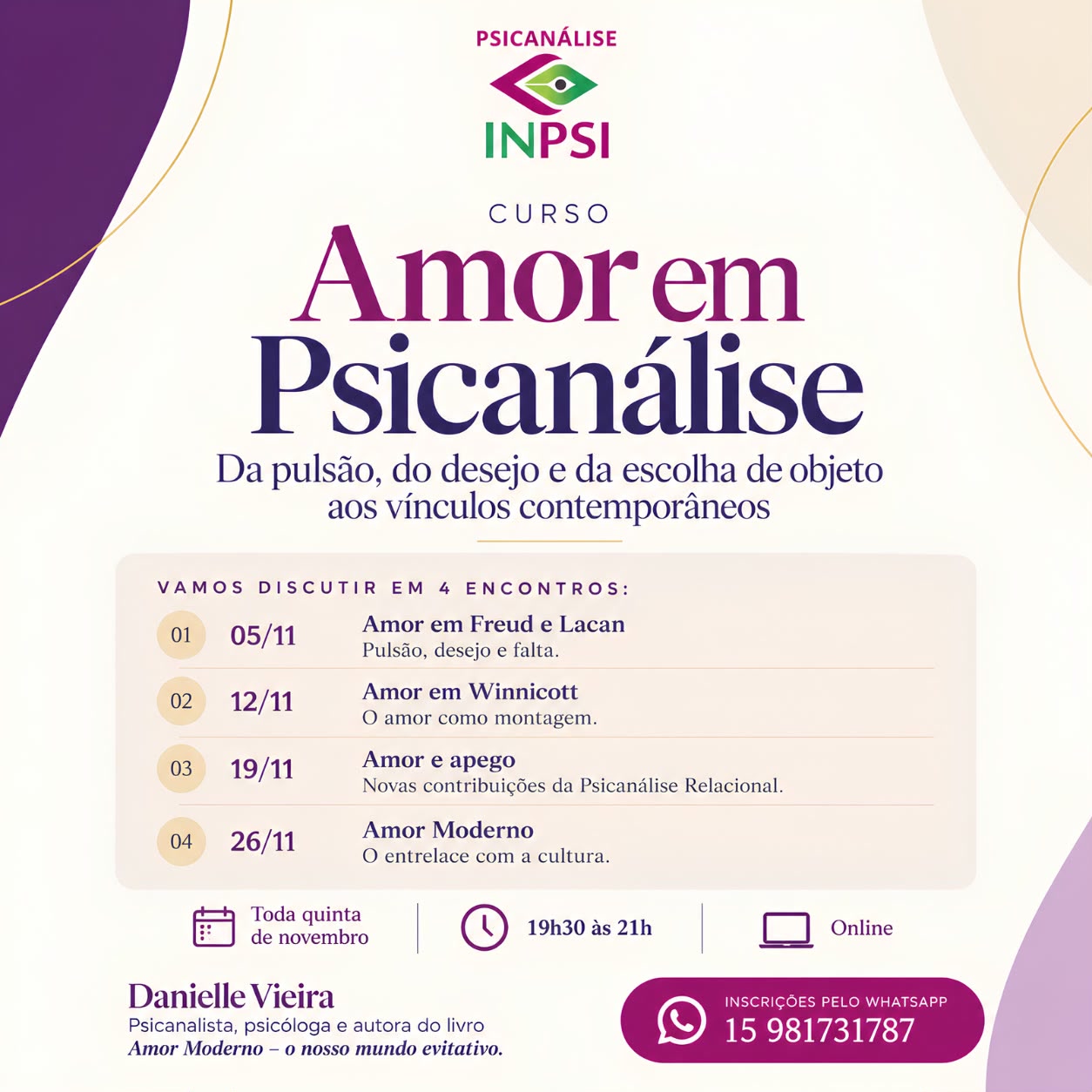 Curso Amor em Psicanálise
